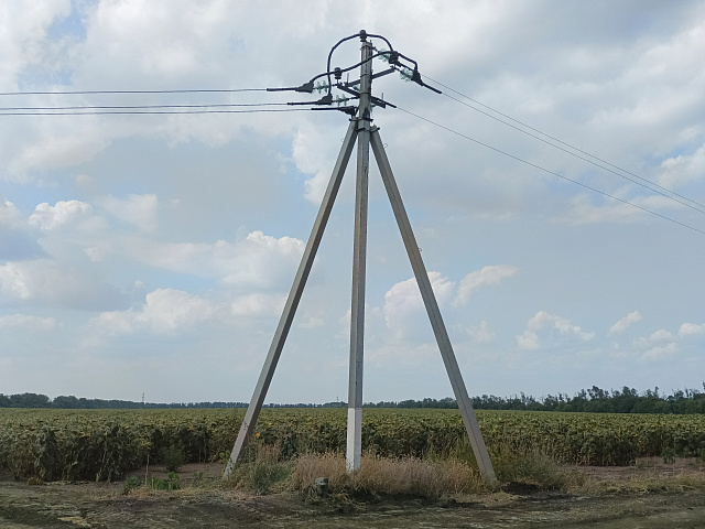 Угловая ответвительная анкерная опора УОА10-2 (проект 3.407.1-143.2)